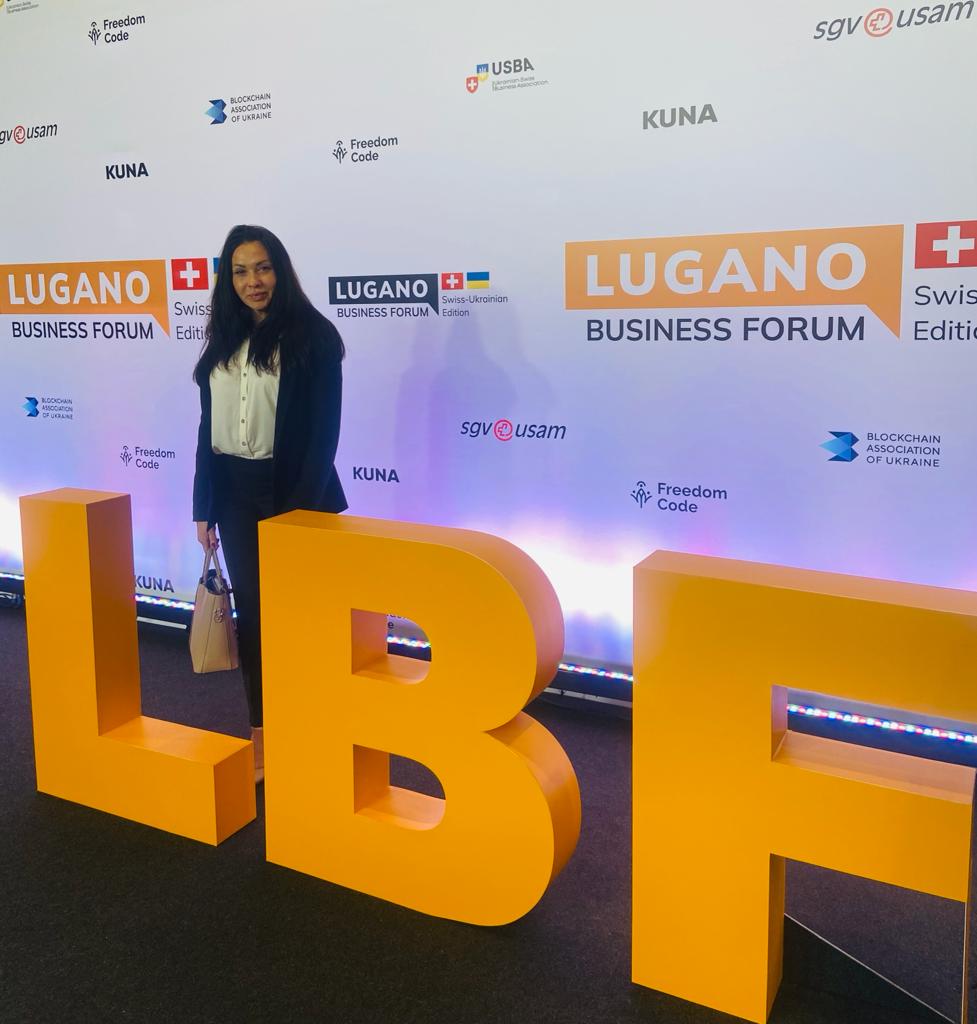 Юлия Матюшкина в рамках Lugano Business Forum в Швейцарии представляет проекты по восстановлению Украины